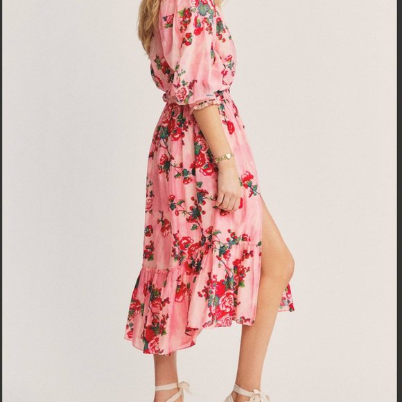 NWT LoveShackFancy Kamala Skirt in Pink Desert XS - Picture 2 of 6